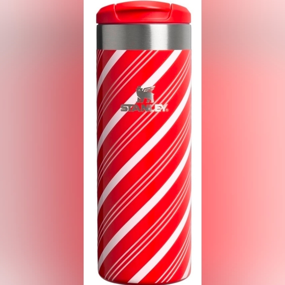 Stanley 16oz Stainless Steel Aero Light Transit Bottle Candy Cane Twist NEW - Picture 2 of 7